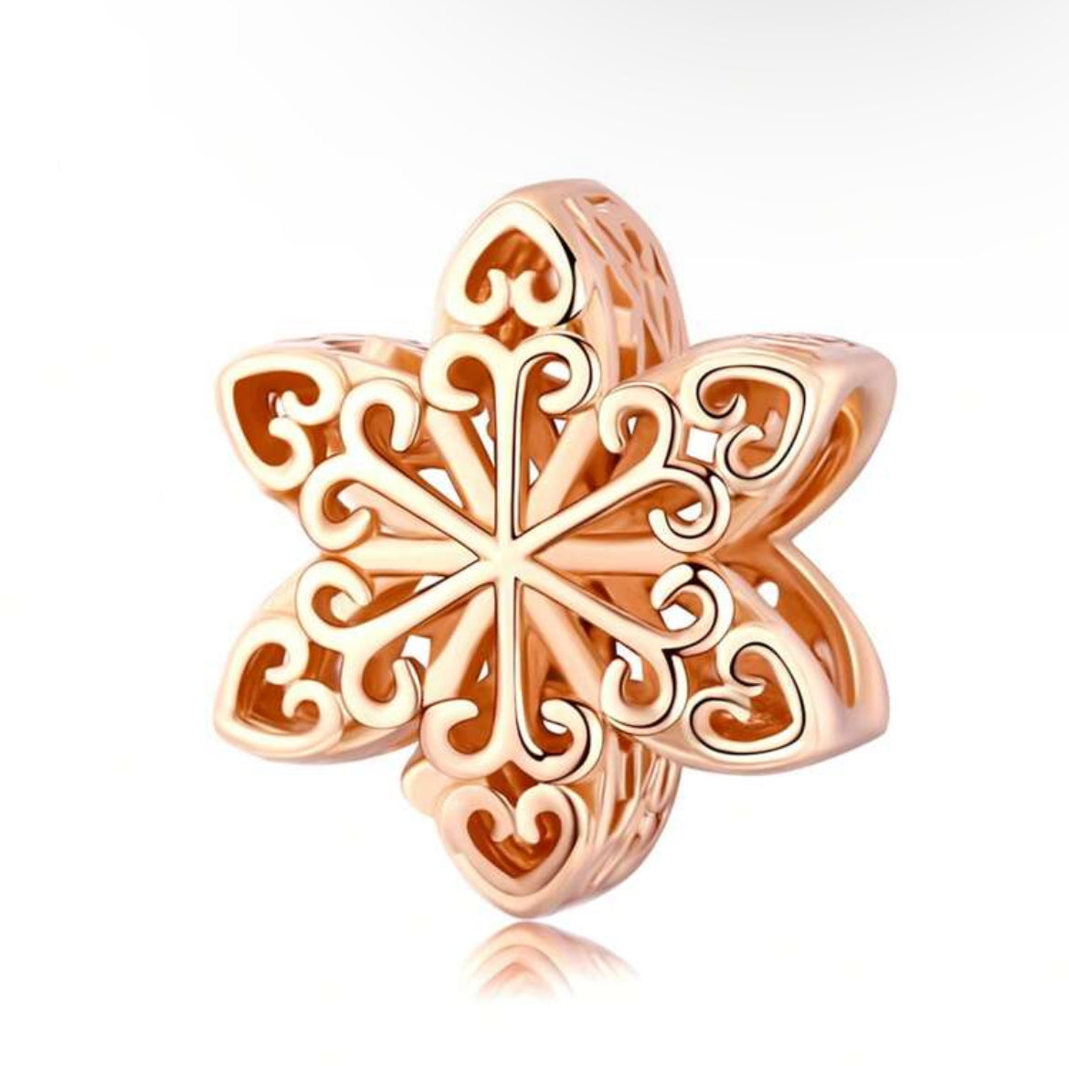 Separador Copo de nieve Rose gold