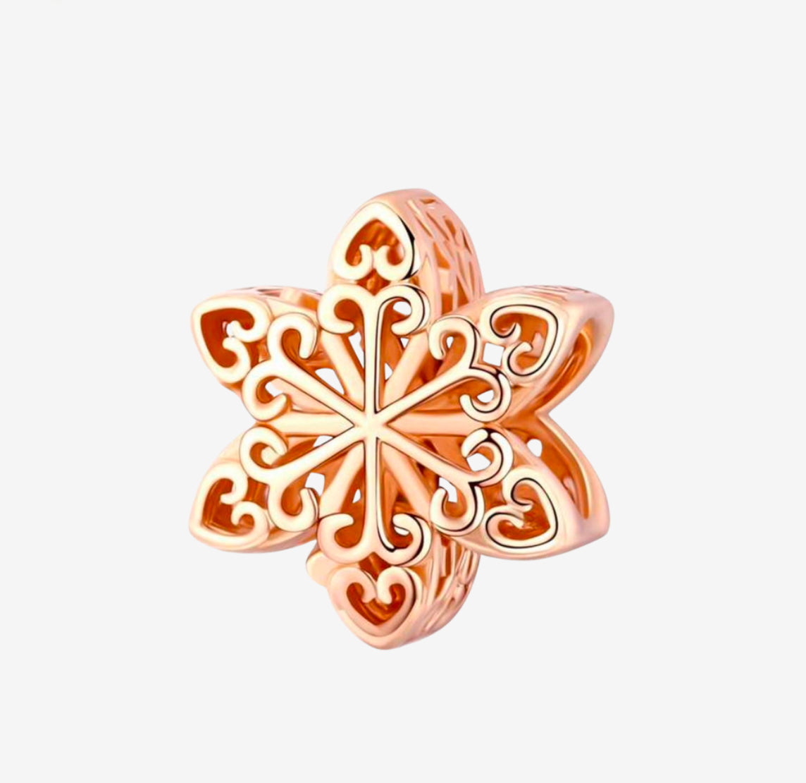 Separador Copo de nieve Rose gold
